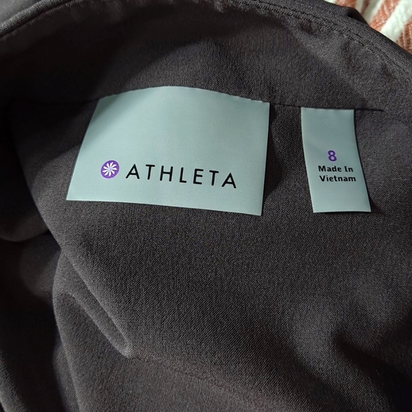 Athleta Dark Grey Dahlia V-Neck Sleeveless Dress - Picture 5 of 8